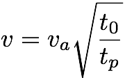 Stacking Velocity Equation