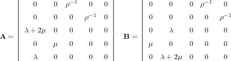      2               1        3      2                  1      3
     6   0    0         0   0 7      6  0    0    0         0  7
     66   0    0   0       1  0 77      66  0    0    0   0       1 77
     66                       77      66                        77
A  = 66   + 2    0   0    0   0 77  B = 66  0          0   0    0  77
     66   0         0    0   0 77      66        0    0   0    0  77
     66                       77      66                        77
     64         0   0    0   0 75      64  0    + 2    0   0    0  75
