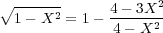 p ------      4   3X2
  1   X2 = 1    4- --X2-
