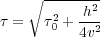  r-----h2-
=    02+ --2
       4v
